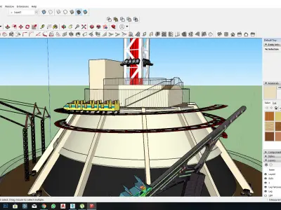 Stratosphere Casino Sketchup 3d Model 3D model