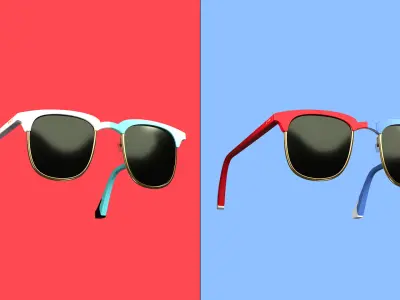 Stylish Smart Sunglasses 3D model