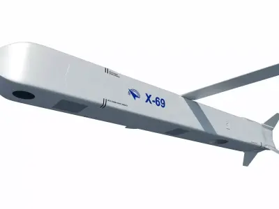 Kh-69 - X-69 stealth cruise missile 3D model
