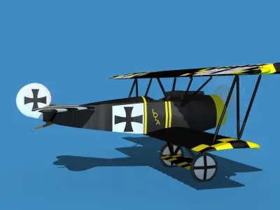 Fokker D-VI V01 3D model