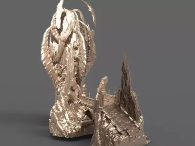  Elder Demon Obelisk Walkways 3D model