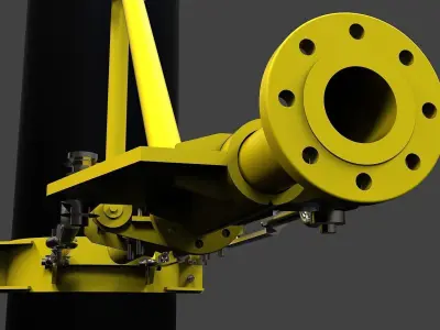 Riser clamp at mudslide Free 3D model