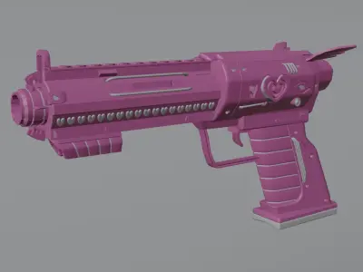 Sci-Fy Heart Gun 3D model