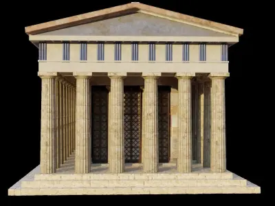 Temple of Hephestus 3D model