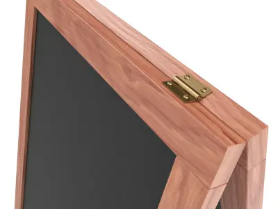 Chalkboard street display mockup 02 3D model