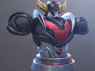 Anime Mech Bust 3D print model