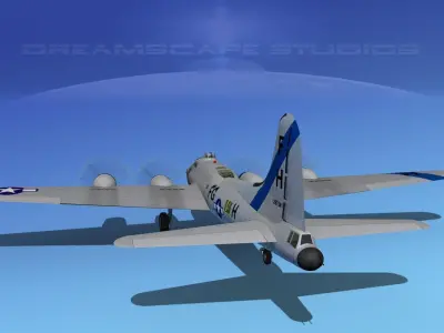 Boeing B-17F Flying Fortress HP V06 3D model