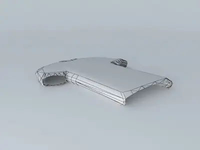 Low-Poly White T-Shirt Free 3D model