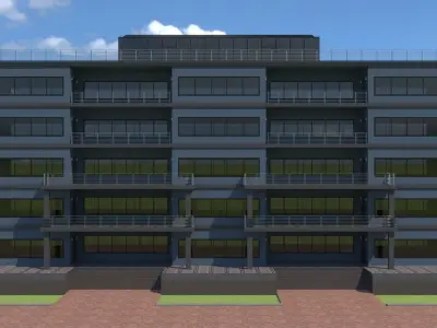 Corporate Building 3D model