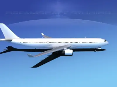 Airbus A330-300 Unmarked 2 3D model