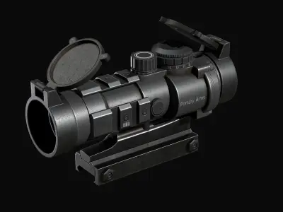 Barris AR Scope Low-poly 3D model