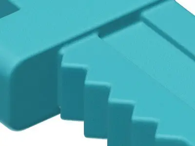 Plastic Pipe Wrench Toy 3D model