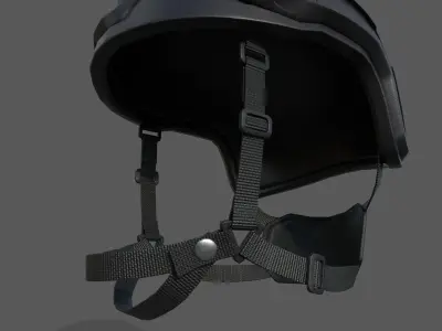 Military Helmet Low-poly 3D model