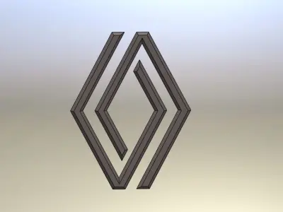 Renault Logo 3D print model