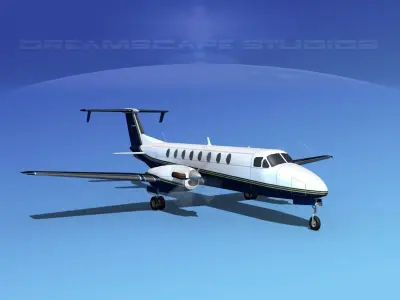 Beechcraft B1900C V05 3D model