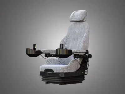 H21D Forestry Harvester Seat 3D model