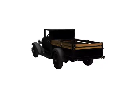 1930s Pickup Truck Vintage Classic Utility Vehicle Model 3D model