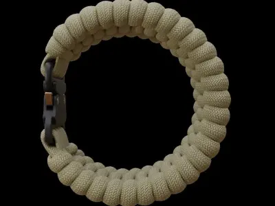 Paracord Bracelet Trilobite 3D model