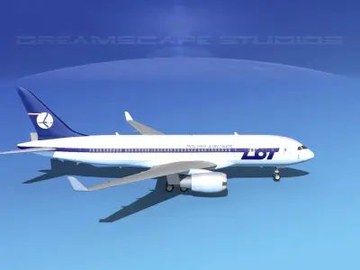 Boeing 787-8 LOT Polish Airlines 3D model