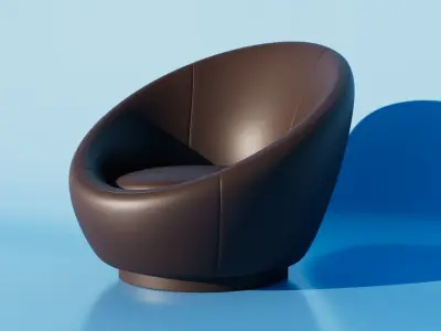 Premium Swivel Chair Free 3D model