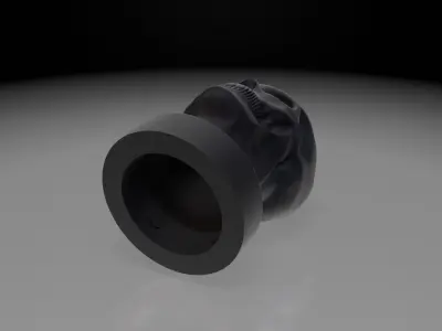 Skull Beer Bottle Cap 3D print model