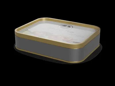 Fish spreads and pates Shrimp Pate Low-poly 3D model