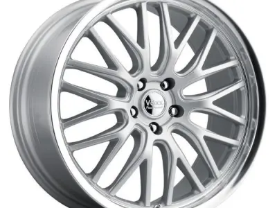 Voxx Masi Wheel Feather Forged Silver With Machined Lip Mustang 3D model