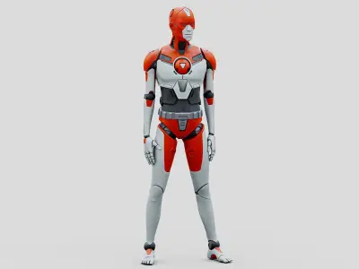 HUMANOID ORPHEUS-H  Rigged for Unreal Engine - Unity - MIXAMO  3D model