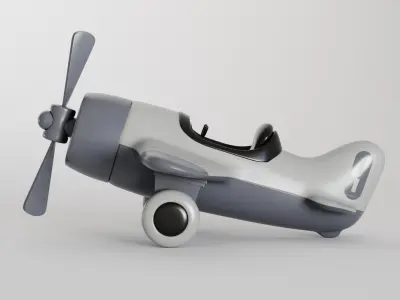Toy Plane Collection Set 3D model purchase