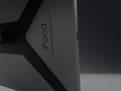 Aircraft Electronic Flight Bag EFB     Tablet with suction mount Low-poly 3D model