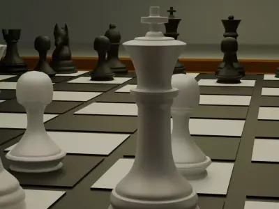 CHESS BOARD Low-poly 3D model