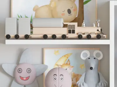 Decor set for kids 11 3D model