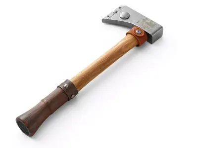 Stylized Utility Axe 3D Model Low-poly 3D model