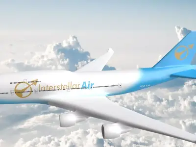 Boeing 747-400 3D print model