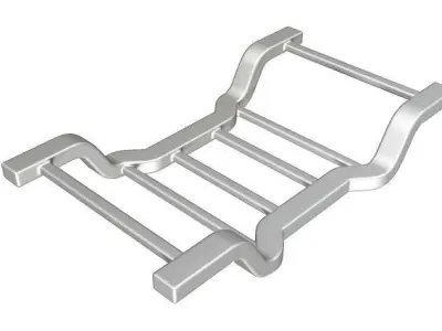 Classic Vehicle Chassis Low-poly 3D model