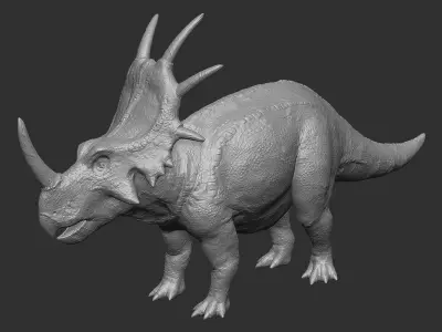 Styracosaurus - Styraco Dinosaur Low-poly 3D model