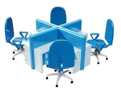 Fabulous Modular Workstation 3D model