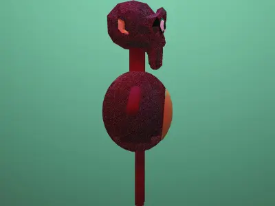 Monkey Man Low-poly 3D model