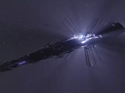 Scifi Alien Ship 3D model