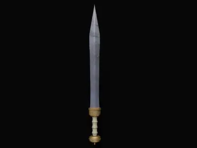 Roman Gladius Sword Low-poly pbr Free low-poly 3D model