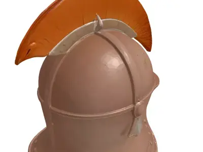 Broken Bronze Helmet 3D Model 3D model