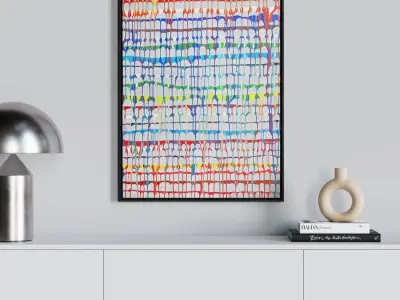  Composition No. 413 Abstract Wall Art Model 