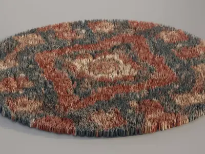 Persian Carpet Free low-poly 3D model purchase