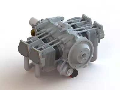 Lycoming IO-390 3D model