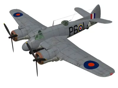 Bristol Beaufighter  TFMkX  3D model