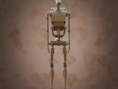 B1 model battle droid 3D model