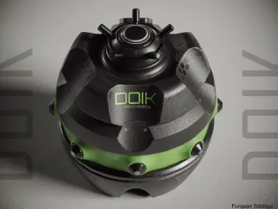 Sci-fi Bio Grenade Doik PBR Low-poly 3D model