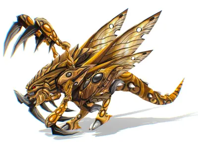 Animated Monster Insect Creature Bug Low-poly 3D model