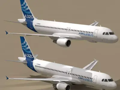 A320-200 airbus 3D model
