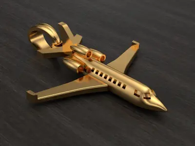 Falcon plane pendant-Dije avion falcon 3D print model